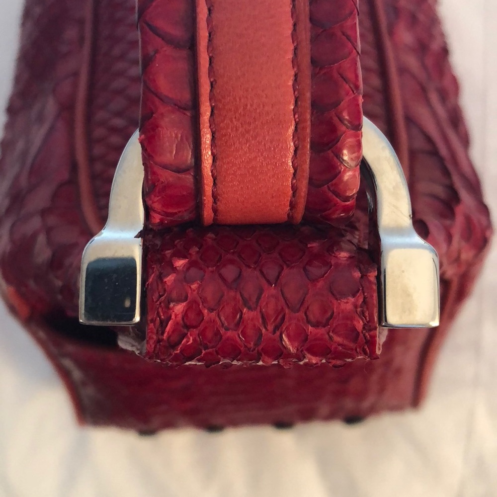 Tods Red Python handbag - Picture 4 of 8